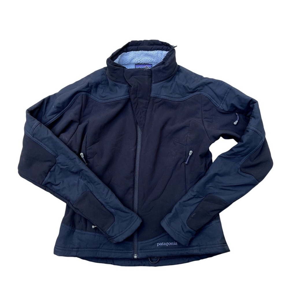 Patagonia Scythe Jacket Women Black Fleece Lined Full Zip 29631 Size M